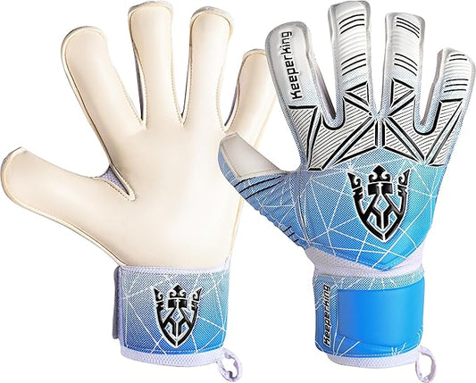Soccer Goalie Goalkeeper Gloves for Kids Boys Youth & Adult,Latex Strong Grip Palms with Removable Finger Spines Protection Children Football Gloves for Training/Match(Sizes 5-10,6 Styles)