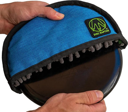The Original Disc Golf Cleaning Tool with Microfiber & Turf | Flying Disc Golf Towel Accessories & Equipment | Patented Design