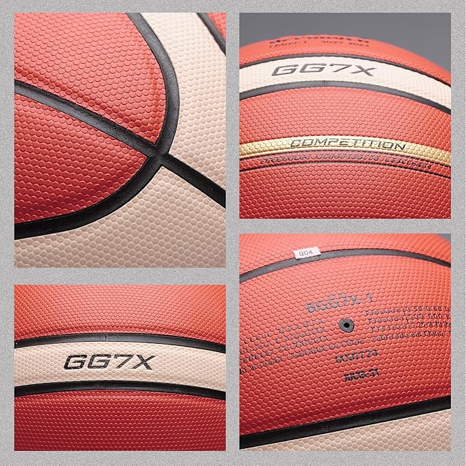 Training Soft Touch Rubber and Faux Leather Fighting Basketball, High Bounce Indoor Outdoor Basketball Gift