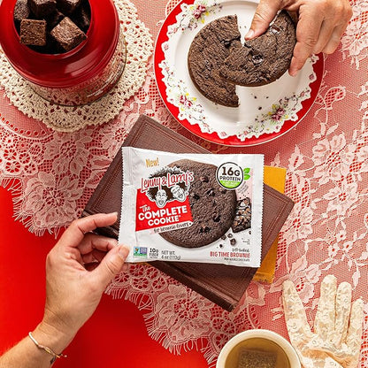 Lenny & Larry's The Complete Cookie, Big Time Brownie, Soft Baked, 8g Plant Protein, Vegan, Non-GMO, 2 Ounce Cookie (Pack of 12)