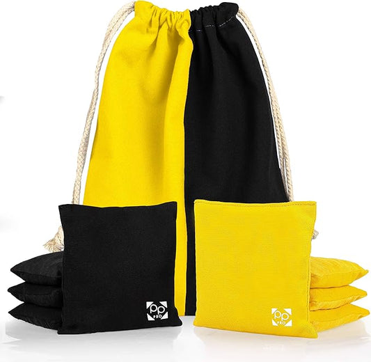Professional Cornhole Bags - Set of 8 Regulation All Weather Double Sided - Sticky Side/Slick Side