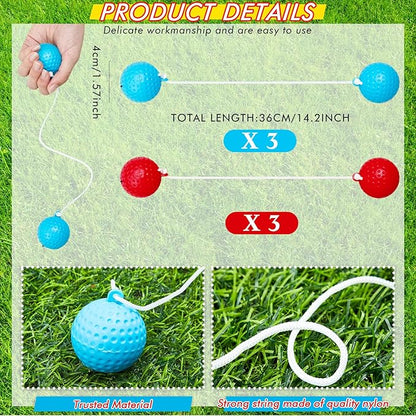 Sosation Light up Ladder Ball Set 6 Glow in The Dark Ball 2 LED Ladder Toss Outdoor Lawn Toss Game with Bag for Indoor Lawn Camping Beach Backyard Games