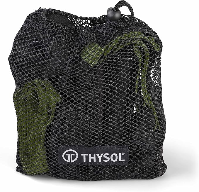THYSOL® Resistance Trainer Pro Xtreme Straps Army | Sling Trainer Set with Adjustable Door Anchor | Fitness Home Workouts - Suitable for Travelling & for Training Indoor & Outdoor