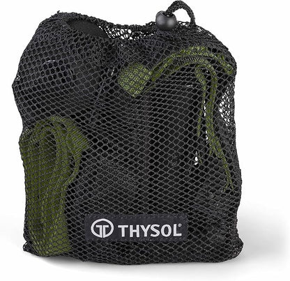 THYSOL® Resistance Trainer Pro Xtreme Straps Army | Sling Trainer Set with Adjustable Door Anchor | Fitness Home Workouts - Suitable for Travelling & for Training Indoor & Outdoor