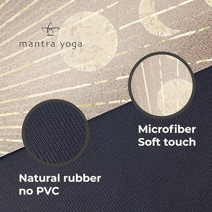 Mantra Yoga Travel PRO 1.5mm - Foldable Fitness & Exercise Mat with Bag | Lightweight, Compact & Eco-Friendly | Non-Slip & Washable | For All Types of Yoga | 72" L x 24" W | 2.6 lbs