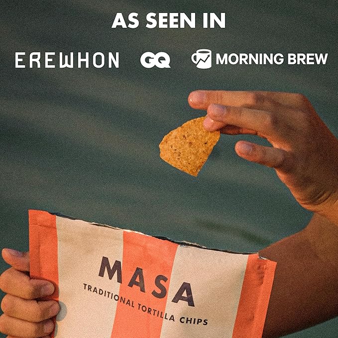 MASA Chips - Cobanero Tortilla Chips - Handmade Corn Tortillas - Spicy Chips & Snacks - Naturally Grown Yellow Corn, Made with Grass Fed Tallow, Sea Salt, Chili- 6 Pack 5 Ounce Each