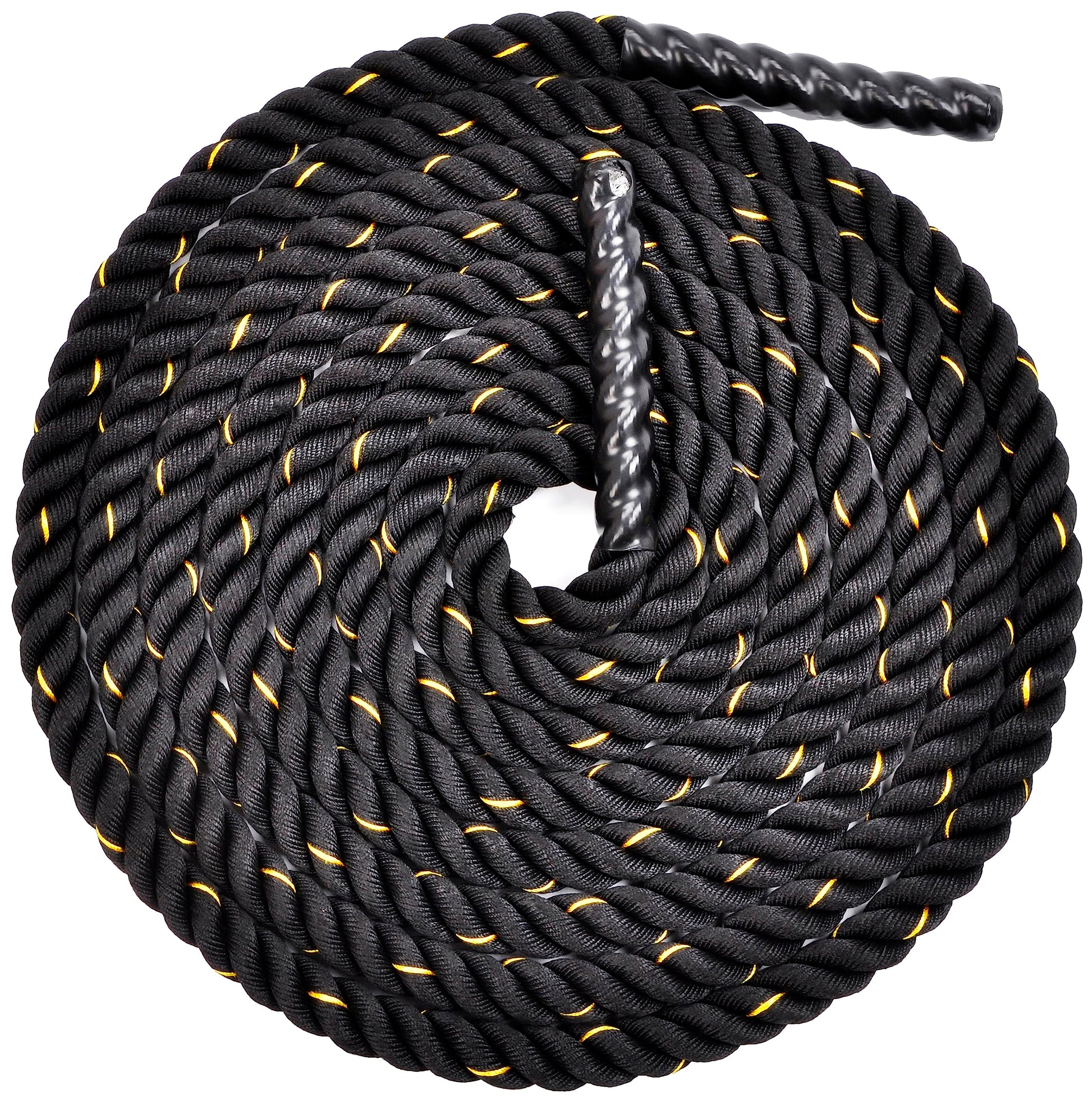 Fitvids Battle Rope 1.5Inch Diameter Poly Dacron 30 FT Length, Heavy Ropes for Home Gym and Workout