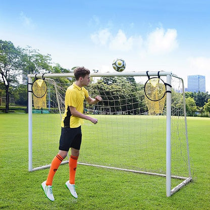 PodiuMax Top Bins Soccer Target Goal, Easy to Attach and Detach to The Goal, Set of 2, for Shooting Accuracy Training