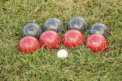 Triumph Sports Competition 100mm Resin Bocce Ball Outdoor Game Set with Carrying Bag for Easy Storage,Multi,One Size,35-7103-3