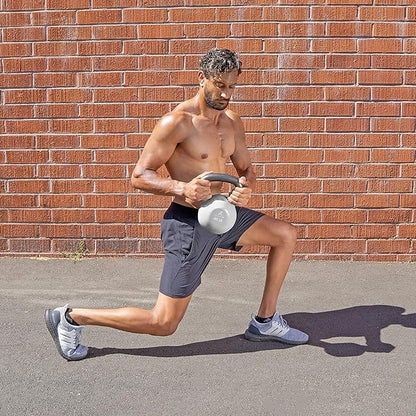 ProsourceFit Vinyl Coated Cast Iron Kettlebells for Full Body Fitness Workouts