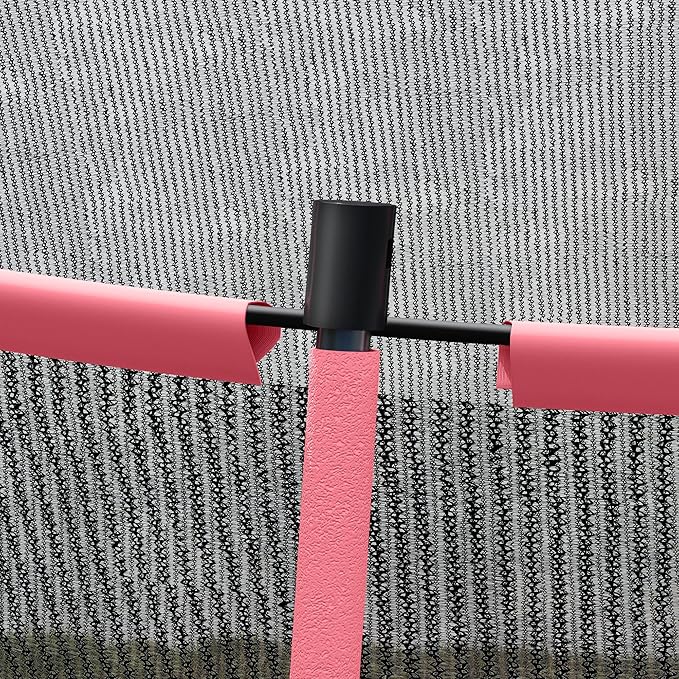 Soozier Trampoline Outdoor, Recreational Trampoline with Net Enclosure, Curved Poles and Safety Spring Cover for Kid Adults, ASTM Approved